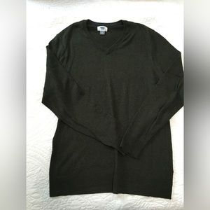 Old Navy Olive V Neck Sweater